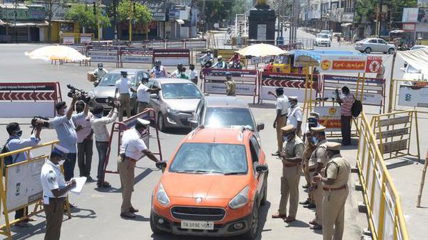 Following imposition of stringent lockdown, few vehicles on Madurai’s arterial roads