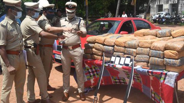 Four arrested, 200 kg cannabis, among others, seized