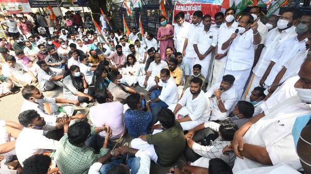 Youth Congress march turns unruly