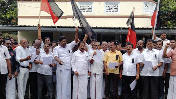 DMK, allies stage black flag protest against Centre’s ‘anti-people’ policies