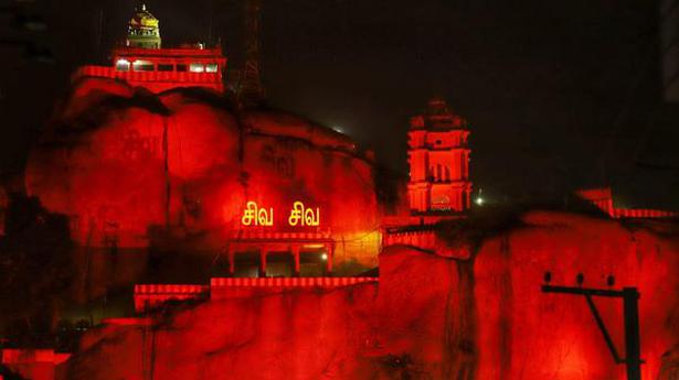 Rockfort lights up Tiruchi skyline