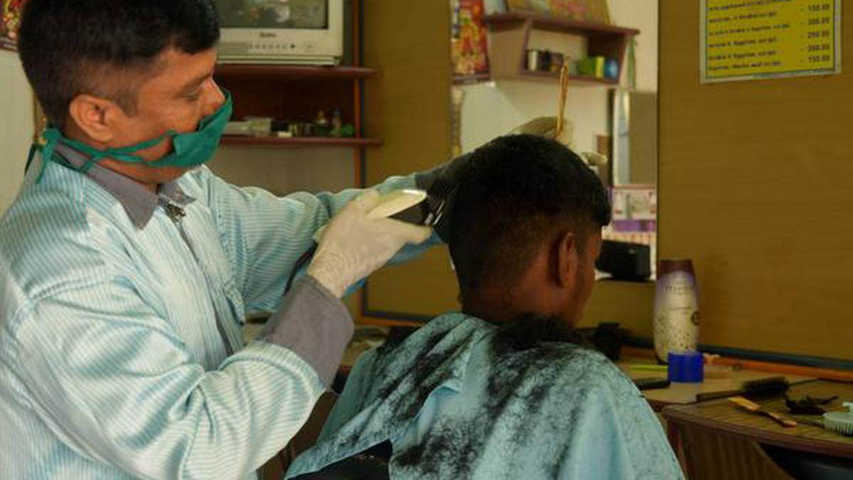 coronavirus lockdown | salons, parlours reopen - the hindu