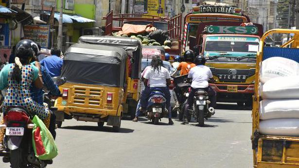 Thanjavur Road is bursting at its seams