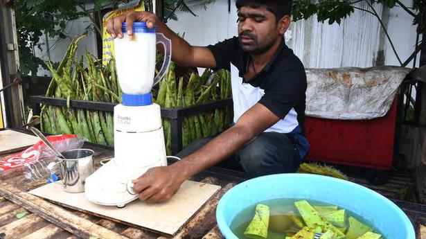 Aloe vera juice new trend in Vijayawada