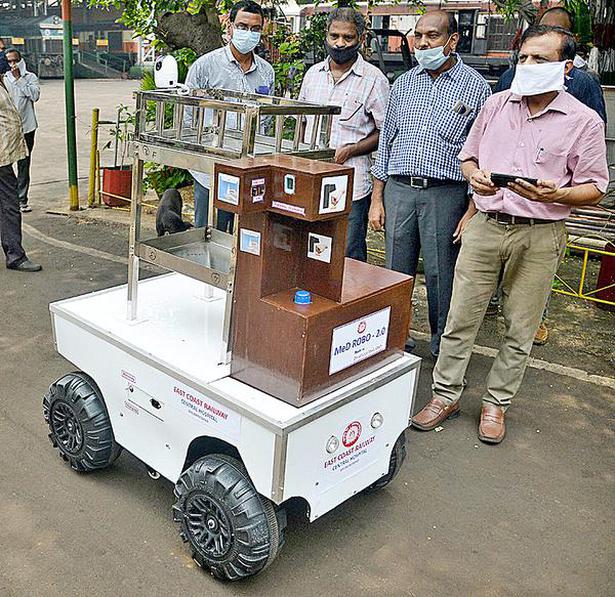 Caring for caregivers: The robot fabricated by the Diesel Loco Shed, Visakhapatnam.