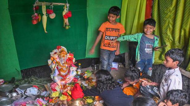Vinayaka Chaviti celebrated in a low-key manner in city