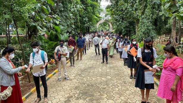 Students turn up in large numbers at SSLC exam centres in Bengaluru