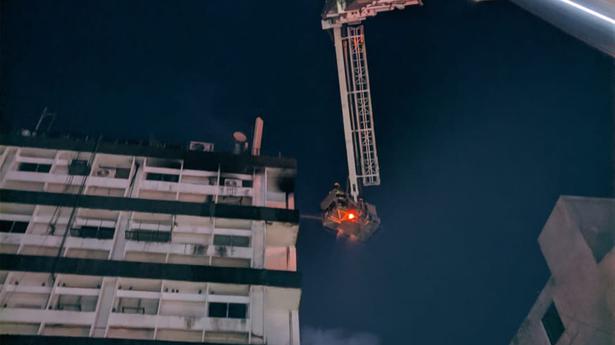 Fire at sixth floor of building in Chennai’s Nungambakkam