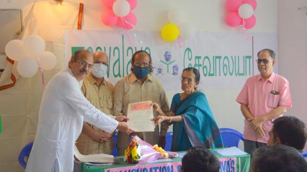 Chennai resident donates flat to NGO Sevalaya - The Hindu