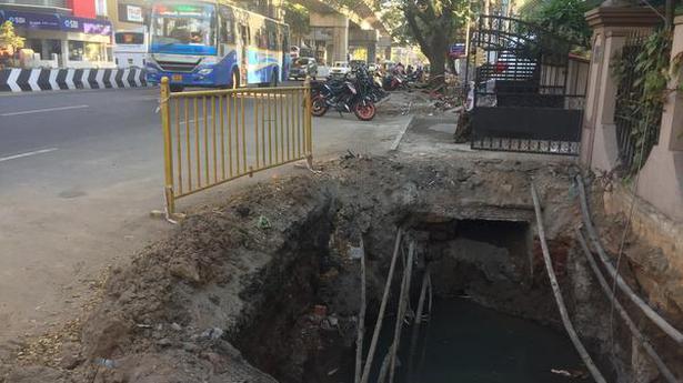 Stormwater drain work crawls in Ashok Nagar