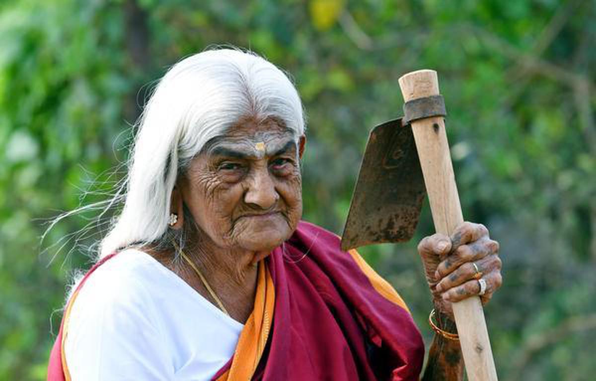 105-year-old Pappammal from Thekkampatti village near Coimbatore won the Padma Shri in 2021