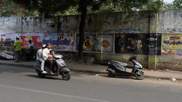 Corpn.’s efforts go in vain as posters resurface in several parts of Chennai