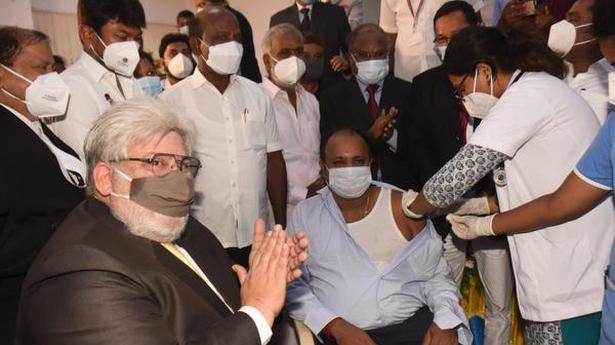 Madras High Court CJ inaugurates COVID-19 vaccination camp