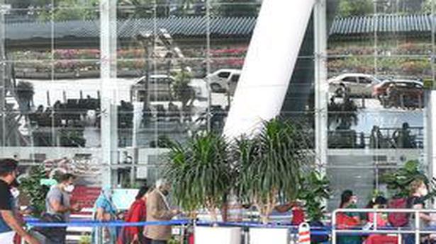 Two wings at domestic terminal of airport merged