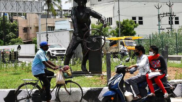 Sculptures from automobile scrap being installed at 14 places in Chennai