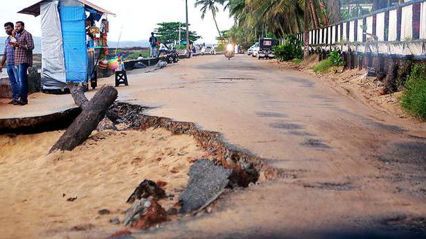Poor condition of coastal road mars tourism potential of Kappad