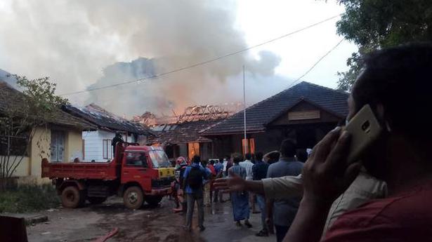 Massive fire destroys Vadakara taluk office building