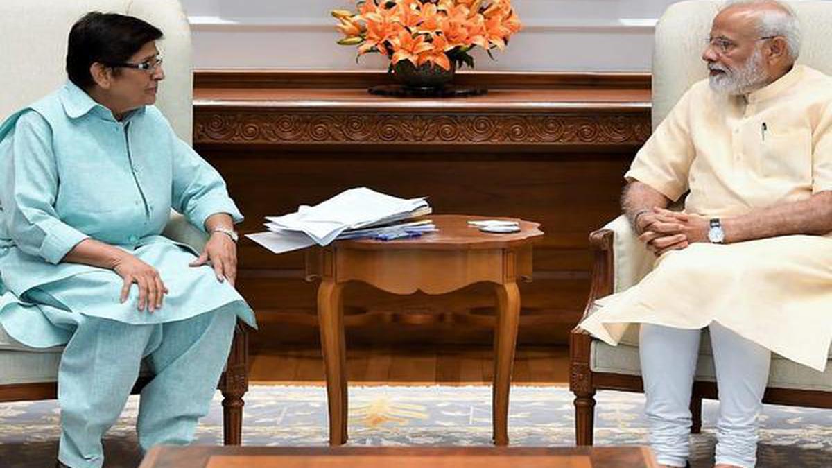 Kiran Bedi calls on PM - The Hindu
