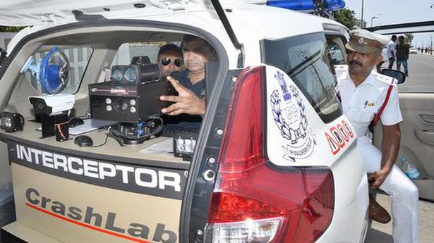 Interceptor Vehicle Deployed To Check Traffic Offences The Hindu
