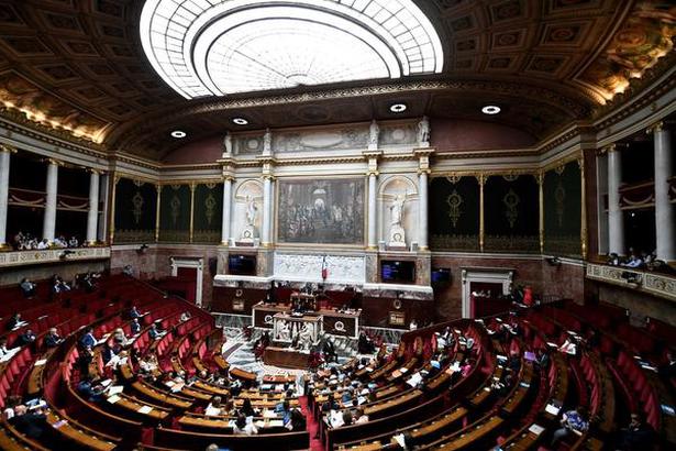A general view of a session at the French National Assembly in Paris on July 3, 2019.