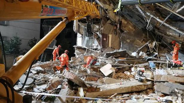 Search ends in Chinese hotel collapse that killed 17 people