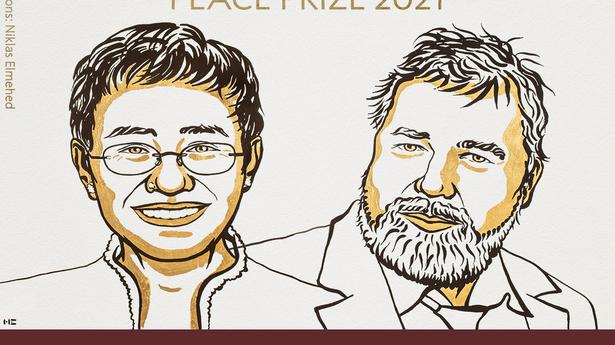 Two journalists win Nobel Peace Prize for defending freedom of expression