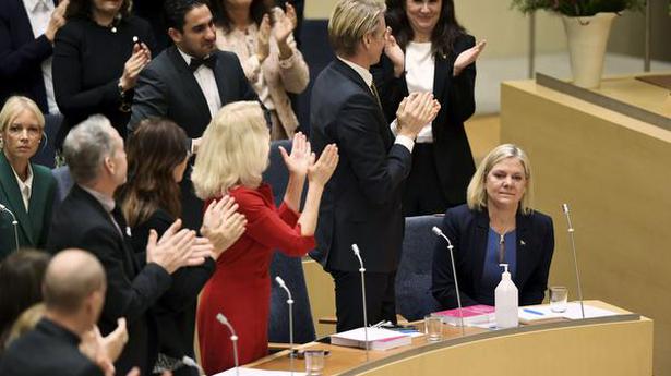 Sweden's parliament approves first female prime minister