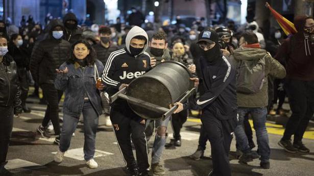 Barcelona sees sixth night of protests for jailed rapper