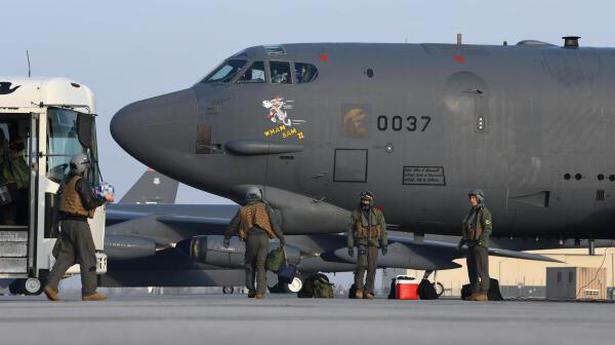 B-52s again fly over Middle East in U.S. military warning to Iran