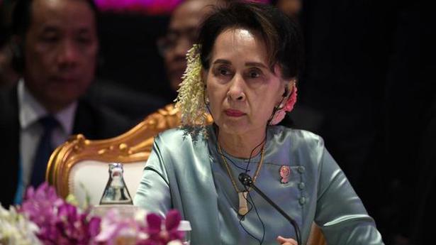 Suu Kyi confronted with sedition charge on 2nd day of trial