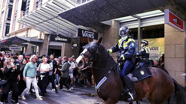 Protesters, police clash over Australia lockdown