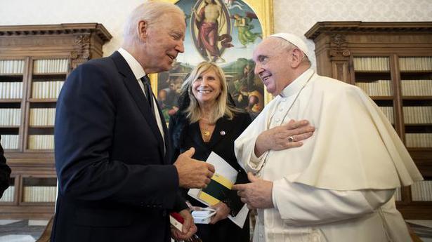 Biden hails pope as a ‘warrior of peace’