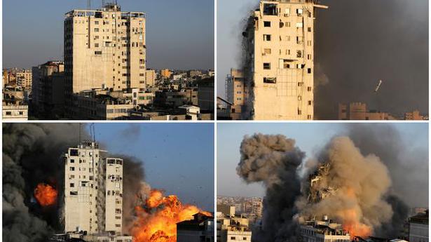 New Hamas rocket barrage after Israel levels another Gaza tower