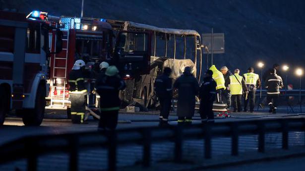 Flaming bus crashes in Bulgaria, kills atleast 46