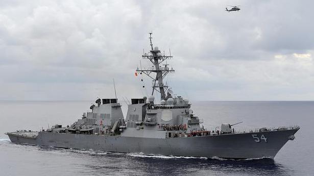 China says U.S. threatening peace as warship transits Taiwan Strait