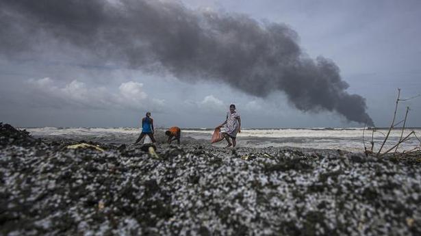 Burning cargo vessel could result in slight acid rains in Sri Lanka: Authorities