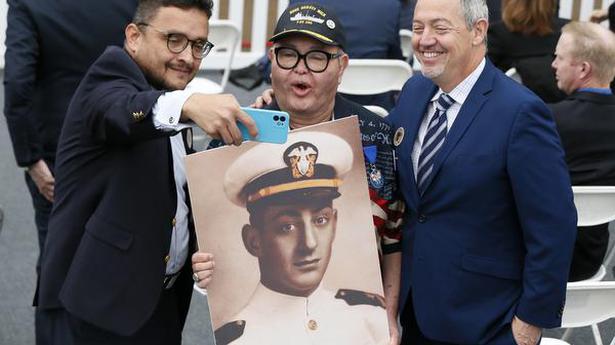 Navy launches ship named for gay rights leader Harvey Milk