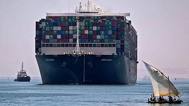 Megaship heads out of Suez after Egypt deal