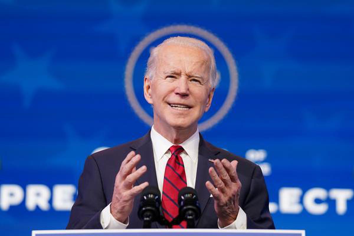U.S. President-elect Joe Biden speaks about his plan to administer coronavirus disease (COVID-19) vaccines to the U.S. population during a news conference at Biden's transition headquarters in Wilmington, Delaware, U.S. on January 15, 2021.