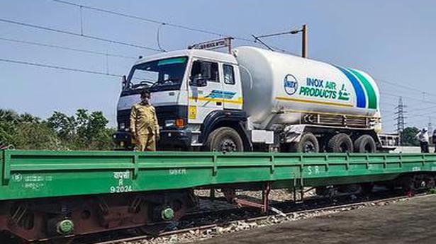 Oxygen Express train with 30,000 litres of liquid medical oxygen arrives in U.P.