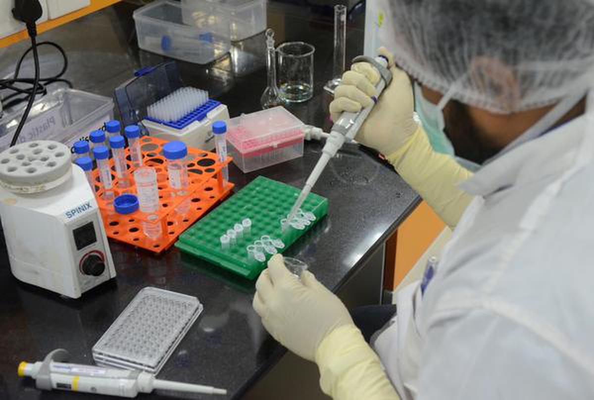 A research scientist works inside a laboratory of India's Serum Institute, the world's largest maker of vaccines, which is working on vaccines against the coronavirus disease (COVID-19) in Pune.