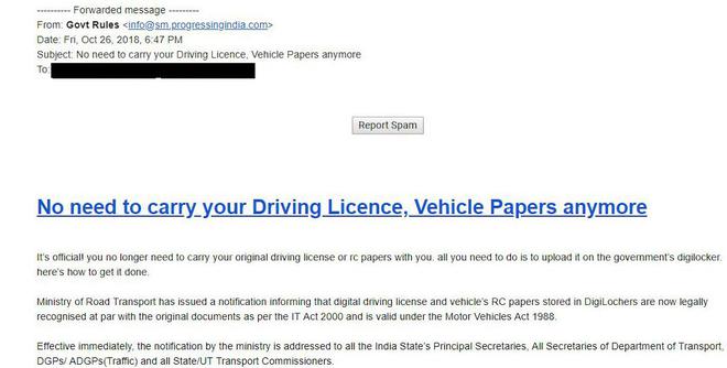 Driving License Check India