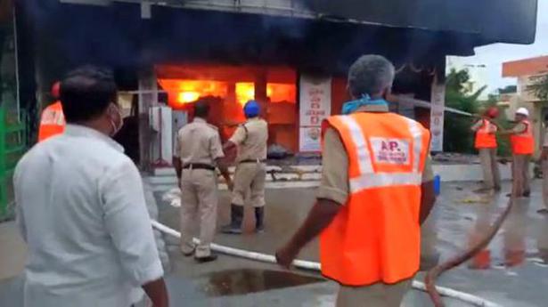 Hypermarket goes up in flames hours before inauguration in Anantapur