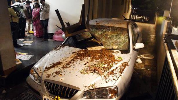 TDP leaders houses, offices attacked, furniture damaged