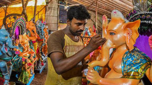 Ban on public celebrations in Visakhapatnam lands idol makers in a spot