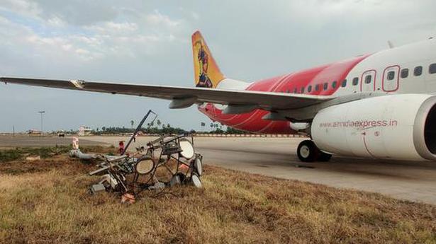 Plane hits pole at Gannavaram airport