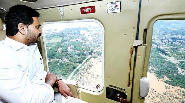 Jagan conducts aerial survey of flood-hit districts