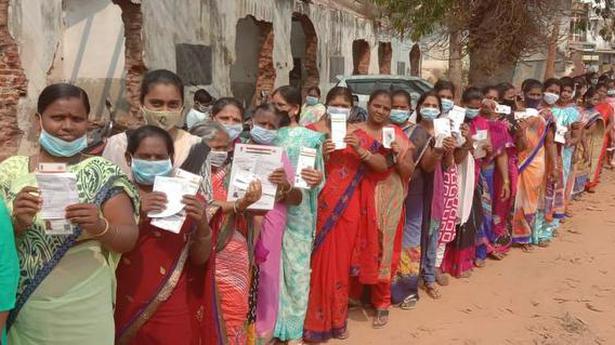41.4% votes polled in seven urban local bodies of Krishna by 1 p.m.