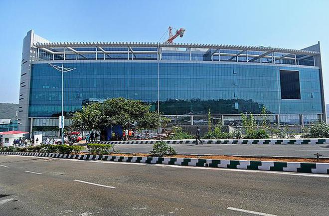 A landmark: A view of the Millennium Tower that was inaugurated by Chief Minister N. Chandrababu Naidu in Visakhapatnam on Thursday.