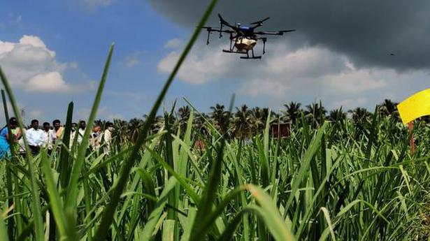 Scientists demonstrate drone technology for agriculture in East Godavari